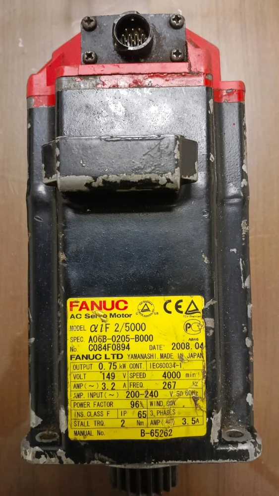 FANUC A06B-0205-B000 AC SERVO MOTOR + Machinery Clinic
