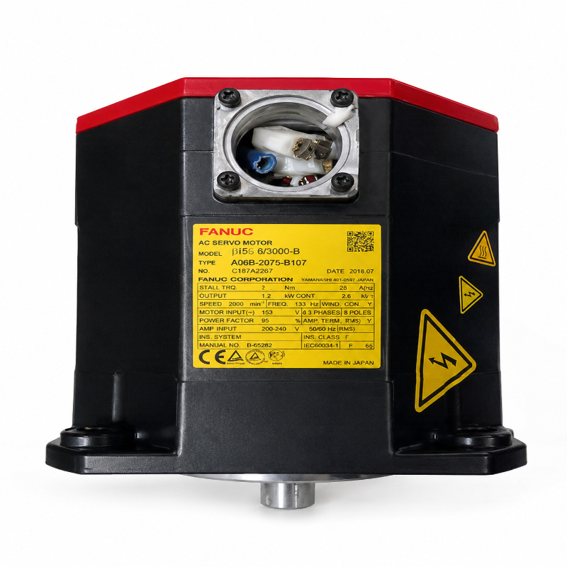 A06B-2075-B107 FANUC AC SERVO MOTOR + Machinery Clinic